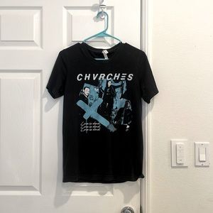 CHVRCHES unisex/women's small cotton tshirt